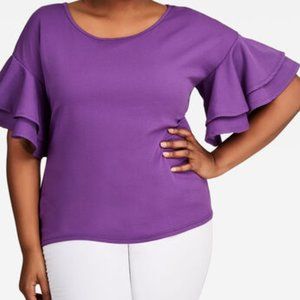 DOUBLE BELL SLEEVE TOP